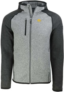 Cutter and Buck Iowa Hawkeyes Mens Grey Mainsail Light Weight Jacket