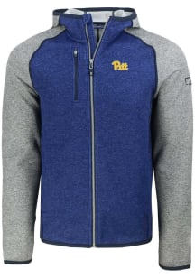 Cutter and Buck Pitt Panthers Mens Blue Mainsail Light Weight Jacket