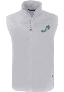 Cutter and Buck North Dakota State Bison Big and Tall Grey Charter Vintage Mens Vest