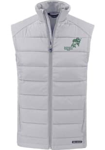 Cutter and Buck North Dakota State Bison Mens Charcoal Evoke Vintage Sleeveless Jacket