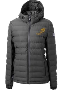 Cutter and Buck North Dakota State Bison Womens Grey Mission Ridge Repreve Vintage Filled Jacket