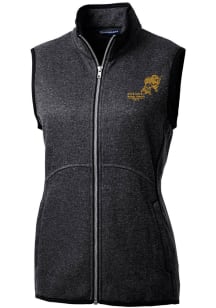 Cutter and Buck North Dakota State Bison Womens Charcoal Mainsail Vintage Vest