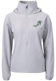 Cutter and Buck North Dakota State Bison Womens Grey Charter Eco Vintage Pullover