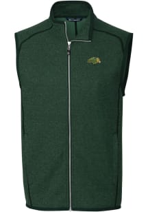 Cutter and Buck North Dakota State Bison Mens Green Mainsail Sleeveless Jacket