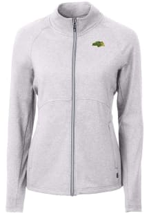 Cutter and Buck North Dakota State Bison Womens Grey Adapt Eco Light Weight Jacket