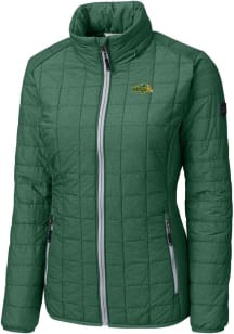 Cutter and Buck North Dakota State Bison Womens Green Rainier PrimaLoft Filled Jacket