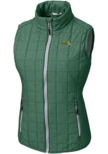 Cutter and Buck North Dakota State Bison Womens Green Rainier PrimaLoft Vest