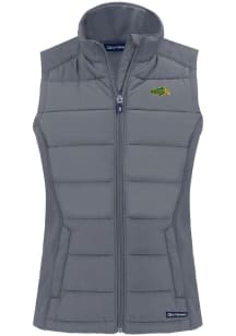 Cutter and Buck North Dakota State Bison Womens Grey Evoke Vest