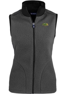 Cutter and Buck North Dakota State Bison Womens Grey Cascade Sherpa Vest