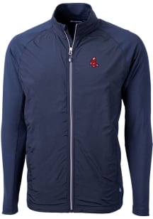 Cutter and Buck Boston Red Sox Mens Navy Blue Cooperstown Adapt Eco Big and Tall Light Weight Jack..