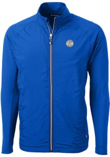 Cutter and Buck Milwaukee Brewers Mens Blue Cooperstown Adapt Eco Big and Tall Light Weight Jacket