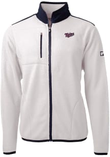 Cutter and Buck Minnesota Twins Mens Grey Cooperstown Cascade Sherpa Big and Tall Light Weight Jac..