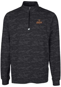 Cutter and Buck Houston Astros Mens Black Cooperstown Traverse Camo Big and Tall Qtr Zip