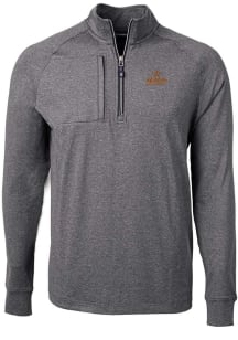 Cutter and Buck Houston Astros Mens Black Cooperstown Adapt Eco Knit Big and Tall Qtr Zip