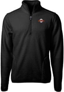 Cutter and Buck San Francisco Giants Mens Black Cooperstown Cascade Sherpa Big and Tall Qtr Zip