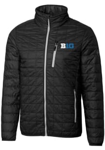 Cutter and Buck Big Ten Mens Black Rainier PrimaLoft Big and Tall Lined Jacket