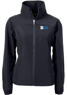 Cutter and Buck Big Ten Womens Black Charter Eco Light Weight Jacket