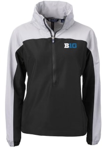 Cutter and Buck Big Ten Womens Black Charter Eco Pullover