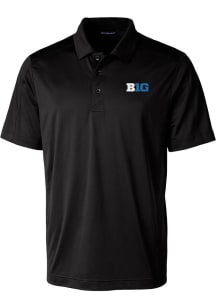 Cutter and Buck Big Ten Mens Black Prospect Short Sleeve Polo