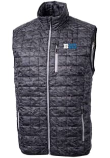 Cutter and Buck Big Ten Mens Black Rainier PrimaLoft Printed Sleeveless Jacket
