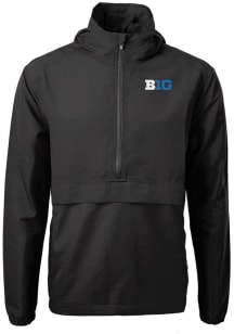 Cutter and Buck Big Ten Mens Black Charter Eco Pullover Jackets