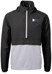 Cutter and Buck Big Ten Mens Black Charter Eco Design Pullover Jackets