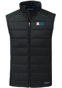 Cutter and Buck Big Ten Mens Black Evoke Sleeveless Jacket