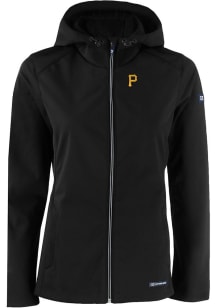 Cutter and Buck Pittsburgh Pirates Womens Black Evoke Light Weight Jacket