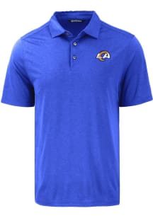 Cutter and Buck Los Angeles Rams Mens Blue Coastline Eco Short Sleeve Polo