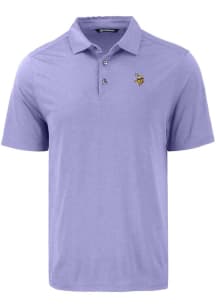 Cutter and Buck Minnesota Vikings Mens Pink Coastline Eco Short Sleeve Polo