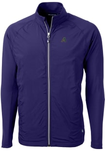 Cutter and Buck Arizona Diamondbacks Mens Purple Cooperstown Adapt Eco Light Weight Jacket