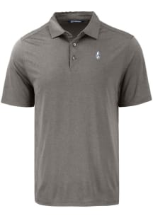 Cutter and Buck Chicago Cubs Mens Grey Cooperstown Coastline Eco Short Sleeve Polo