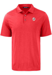 Cutter and Buck New York Yankees Mens Red Cooperstown Coastline Eco Short Sleeve Polo