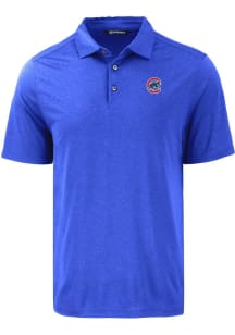 Cutter and Buck Chicago Cubs Mens Blue Coastline Eco Short Sleeve Polo