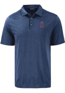 Cutter and Buck Los Angeles Angels Mens Navy Blue Coastline Eco Short Sleeve Polo