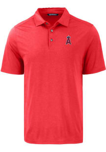 Cutter and Buck Los Angeles Angels Mens Red Coastline Eco Short Sleeve Polo
