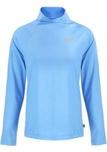 Cutter and Buck Kansas City Royals Womens Blue Cooperstown Coastline Eco Funnel Neck Crew Sweatshi..