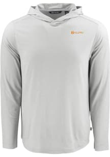 Cutter and Buck Tennessee Volunteers Mens Grey Alumni Coastline Eco Long Sleeve Hoodie
