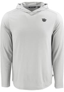 Cutter and Buck Cincinnati Bearcats Mens Grey Vault Coastline Eco Long Sleeve Hoodie