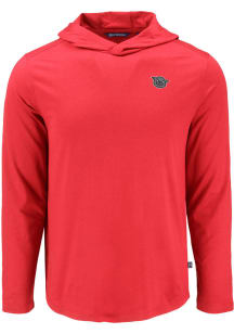 Cutter and Buck Cincinnati Bearcats Mens Red Vault Coastline Eco Long Sleeve Lightweight Hoodie