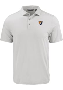 Cutter and Buck Illinois Fighting Illini Mens Charcoal Vault Coastline Eco Short Sleeve Polo