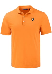 Cutter and Buck Illinois Fighting Illini Mens Orange Vault Coastline Eco Short Sleeve Polo
