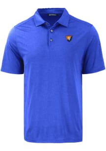 Cutter and Buck Illinois Fighting Illini Mens Blue Vault Coastline Eco Short Sleeve Polo