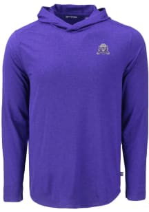 Cutter and Buck Northwestern Wildcats Mens Purple Vault Coastline Eco Long Sleeve Hoodie