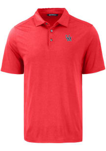Cutter and Buck Ole Miss Rebels Mens Red Vault Coastline Eco Short Sleeve Polo