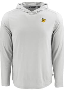 Cutter and Buck Baylor Bears Mens Grey Vault Sailor Coastline Eco Long Sleeve Hoodie