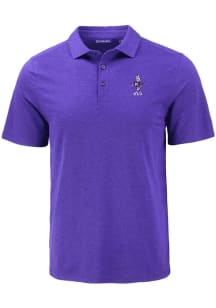 Cutter and Buck K-State Wildcats Mens Purple Vintage Wabash Coastline Eco Short Sleeve Polo