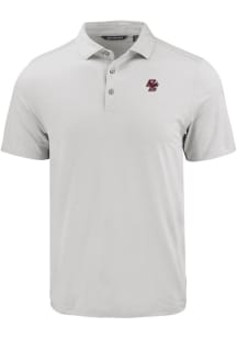 Cutter and Buck Boston College Eagles Mens Charcoal Coastline Eco Short Sleeve Polo