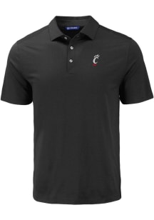 Cutter and Buck Cincinnati Bearcats Mens Black Coastline Eco Short Sleeve Polo