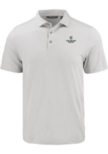 Cutter and Buck Colorado State Rams Mens Charcoal Coastline Eco Short Sleeve Polo
